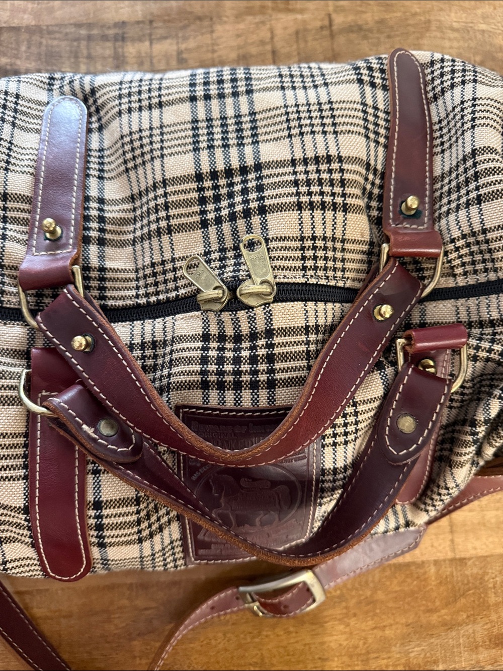 5/A Signature Baker Duffle Bag With Leather Strap - Picture 9 of 10